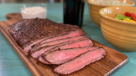 Flank Steak with Horseradish Sauce