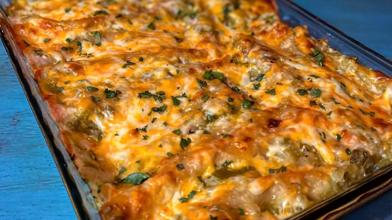 Healthy Chicken Enchiladas with Tomatillo Sauce