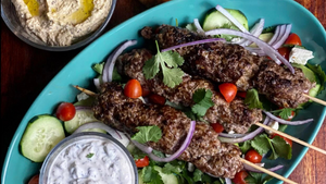 Kofta Kababs with Tzatziki Sauce