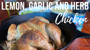 Skillet-Roasted Lemon Chicken | Garlic and Herb