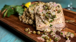 Mahi-Mahi with Lemon Caper Sauce